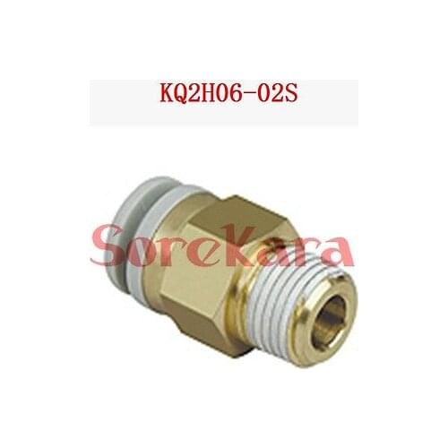 KQ2H06-02S One-Touch Fitting Push In Male Connector Applicable Tubing O.D. 6mm Port Size G1/4" KQ2H0602S SMC Type