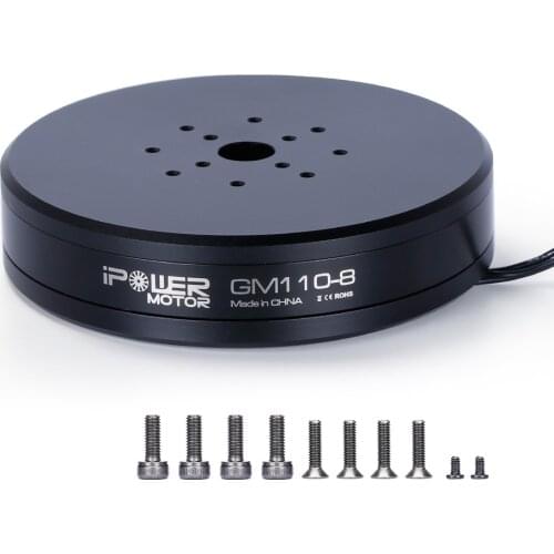 IFlight iPower Motor GM110-8 / GM110-10 Brushless Gimbal Motor with 12.6mm / 22mm Hollow Shaft for camera stabilization
