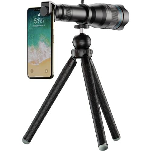 60X HD Telescope High Power Professional Monocular Telephoto With Tripod Smartphone Telescope For Travel Outdoor Camping