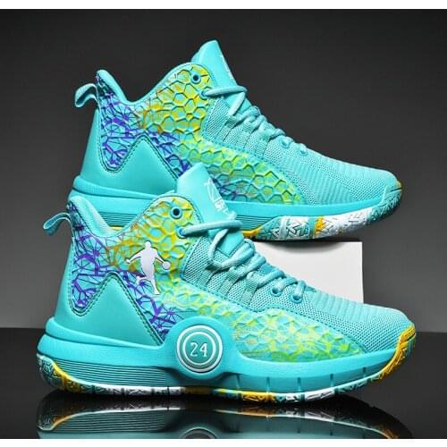 Mens Basketball Shoes Breathable Cushioning Non-Slip Wearable Sports Shoes Gym Training Athletic Basketball Sneakers for Women
