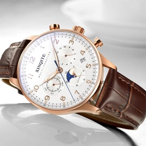 2019 New XINQITE Mens Watches Top Brand Luxury High Quality Automatic Mechanical Sports Watch Men Tourbillon Watch Waterproof Cl