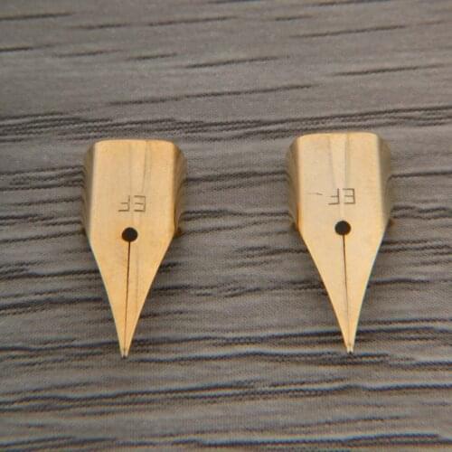 High Quality 2pc Golden Airplane Nib EF Fountain pen Feed Stationery Office School Supplies Writing