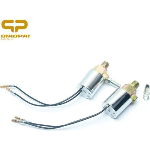 1pcs Universal Solenoid Valve Horn 12V/24V 1/4 Inch Car Truck Air Horn Trumpet Chrome Electric Solenoid Valve Claxon Horns Parts