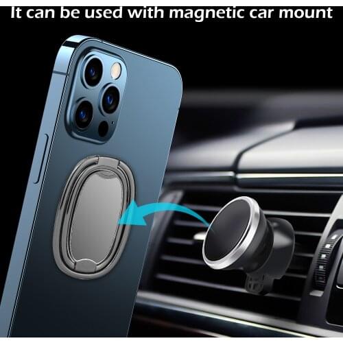 UPMELY Flat Stable 360 Degree Rotation Phone Ring Finger Holder Magnet Metal Smartphone Socket For Magnetic Stand High Quality
