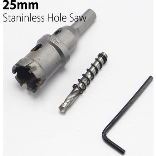 High Quality 25mm 0.98" Hard Alloy Metal Hole Saw Core Drill Bit Drill Bit for Metal Working Universal Type