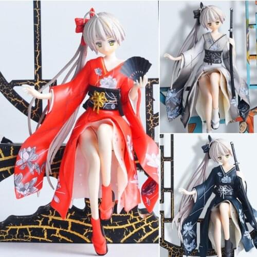 Japan kawaii Yosuga no Sora Figure PVC Action Anime Doll Model Toys Funny Kimono Sora Figure Toy Car Collection Model For