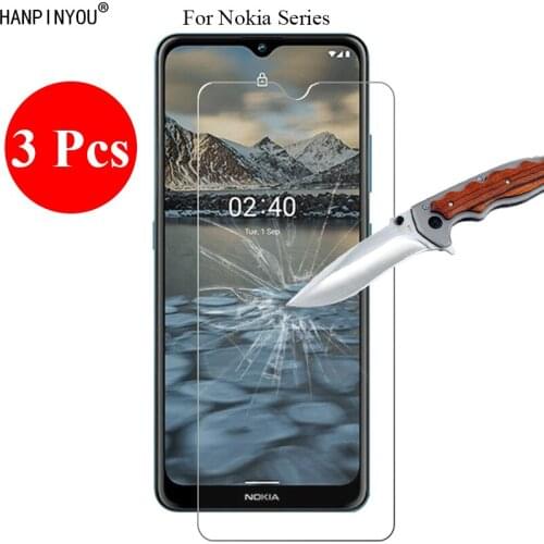 3 Pcs/Lot New 9H 2.5D HD Clear Premium Tempered Glass Screen Protector For Nokia 2.4 6.5" Protective Film + Clean Tools
