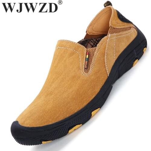 Suede Leather Men Shoes Fashion Designer Sneakers Summer Outdoor Climbing Shoes Men Breathable Slip-on Mens Casual Treking Shoes