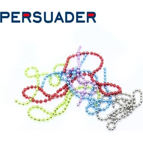 PERSUADER dia.2.4mm 4optional colors fly tying metal mini bead chain colorful copper dumbell chain eyes nymph fly tying material