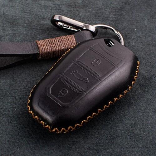 1X Genuine Leather Car key Case Key Cover For Citroen DS6/DS5/DS3/DS4/DS7 5LS/DS key chain protect Auto accessories