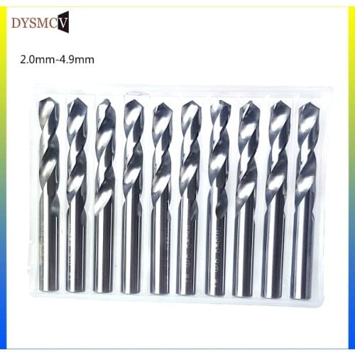 10pcs hard alloy straight shank drill 2mm 2.5mm 3mm 3.5mm 4.0mm rotary drill alloy twist drill