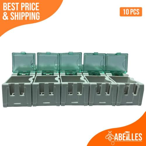 10PCS SMD SMT Electronic Component Container Mini Storage Boxes