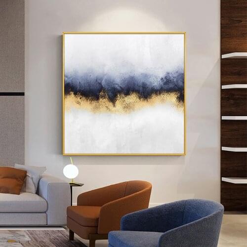 Abstract Purple With Gold Foil Painting Handpainted Oil Painting On Canvas Modern Landscape Painting Wall Art For Home Decor