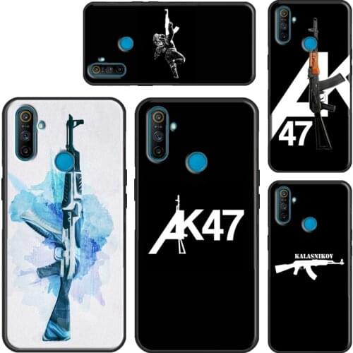 AK-47 Case For Realme 8 Pro C15 C11 C3 GT Neo 7i Q3 6 7 Pro Funda For OnePlus 9 Pro 8 Nord 7T 8T