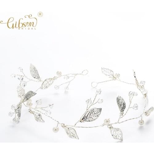 Handmade Hair Accessories Babys Breath Ethereal Hair Vine Crystal and Pearl Bridal Hair band for Wedding Headpiece Prom Halo