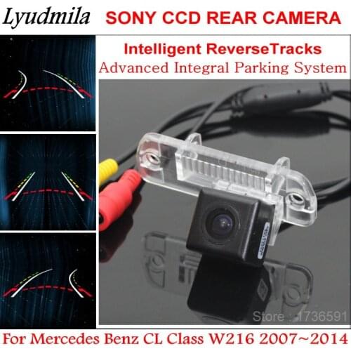 LYUDMILA Car Back up Reverse Camera FOR Mercedes Benz CL Class W216 2007~2014 Parking Rear View Camera Trajectory Guide Lines