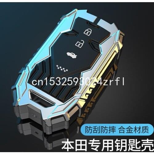 Car Key Case Aluminium Protector Keychain For Honda SPIRIOR XRV Jade Odyssey Key Fob Cover Holder Smart Key