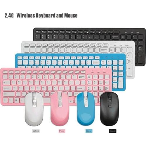 Wireless 2.4Ghz Keyboard and Mice 2 In 1 Bluetooth Keyboard Mouse Kit for Windows PC