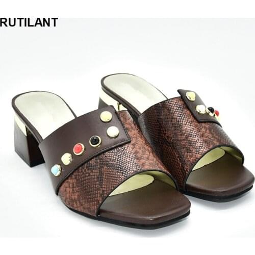 Women Sandals Elegant Nigerian Women Pumps Shoe for Party High Quality Sweet Style for Royal Wedding Party Slingbacks Sandals