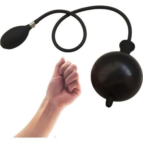 CamaTech Inflatable Anal Plug Silicone Expandable Huge Anal Ball Dilator Buttplug Prostate Massage Air-filled Pump Dildo Sex Toy