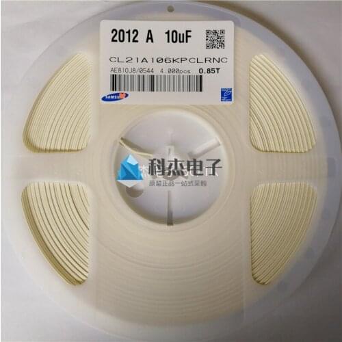 CL21A106KPCRNC CAP CER 0805 10uF 106K ±10% 10V X5R Ceramic Capacitor 4000pcs Ceramic Capacitor