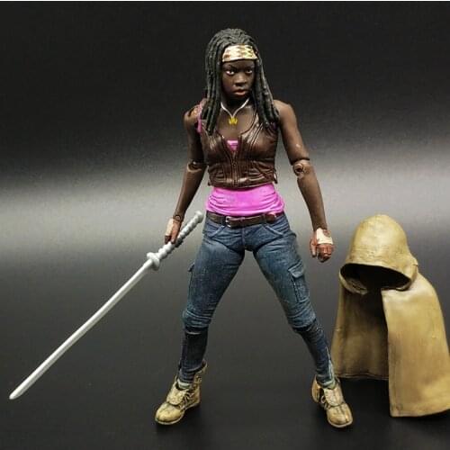 Wolking Dead Figures Residents Evil Knife Women Zombies 5inch Joint Movable Doll Action Figures Model Table Ornament Macfarlane
