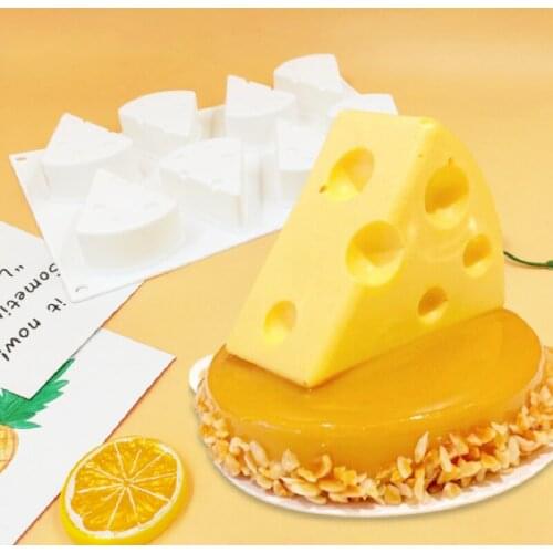 DIY Cheese Shaped Cake Mold Cookies Candy Baking Dessert Ring Art Silicone Non-Stick 3D Mould Silikonowe Moule Pan Pastry Tools