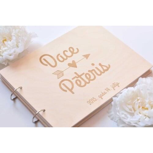 Wedding Guestbook Album, Custom Wedding Guest Book, Personalized Wooden Guest Book, Bridal Shower Wedding Gifts