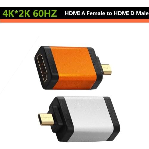HDMI 4K HDMI Adapter Female to Micro HDMI male Connector Support 3D 4K 1080P 60Hz HDMI Extender