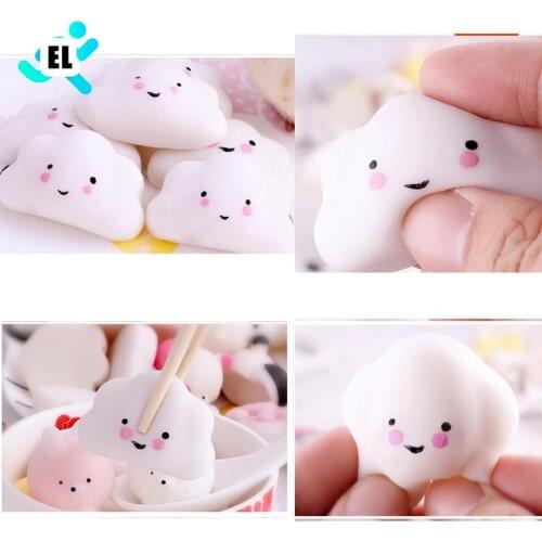 Kawaii Squishy Mini Small Cloud Soft squeeze Press Slow Rising Bread Cake Kid Toy Hobbie Gift Healing Toy mini Gifts Hand Grips
