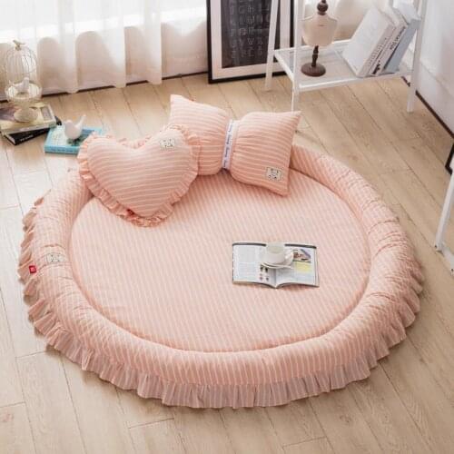 Korean version of cotton baby crawling mat thickening living room children baby game pad climbing mat removable and washable