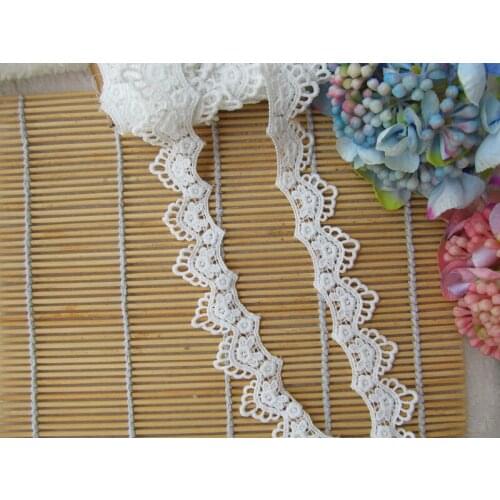 20Yds Lace Ribbon Off White Lace Fabric Polyester Garment Accessories Clothes Accessories Lace Trimmings 28mm Width