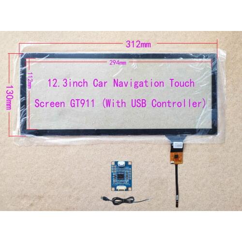 LQ123K1LG03 LQ123KPW1-A30 Dedicated USB Capacitive Touch Screen Sensor Digitizer 6Pin GT911 For Car Radio For BMW AUDI BENZ