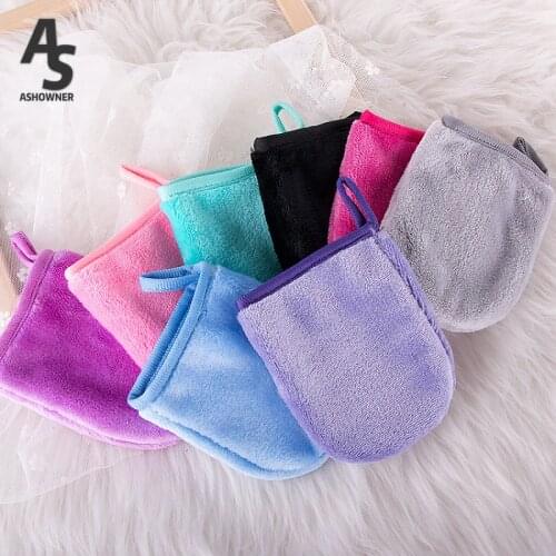 1pcs Reusable Makeup Remover Glove Face Cleansing Gloves Soft Face Cleanser Pads Facial Deep Cleaning Skin Care Tools for Face