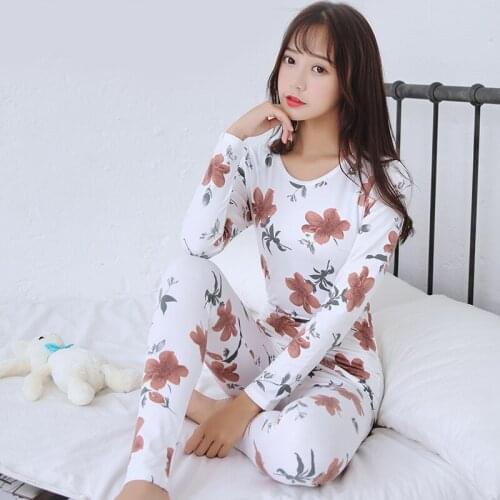 Fashion O-neck Sexy Slim Warm Long Johns Ladies Slim Underwears Sets Bottoming Women Tunic Winter Warm Women Underwear