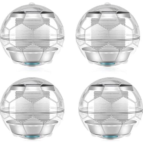 4 Pack Yohencin Color Changing Globe Night Light Waterproof Swimming Pool Garden Party Solar Floating Light Pond Light