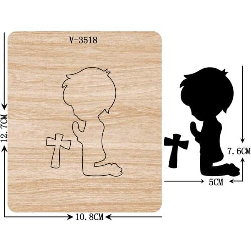 New Angel boy wooden dies cutting dies for scrapbooking Multiple sizes V-3518