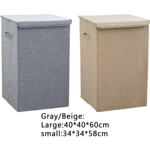 Freestanding Laundry Hamper Clothes Basket Toys Throws Box Home Living Room Bathroom