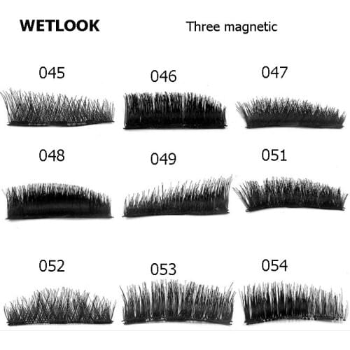 Eyelashes 6D magnet lashes False fake eye lashes Extension reusable With Three tiny Magnetic Fashion Natural Makeup Tools C196