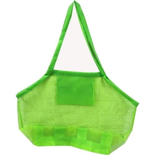 Large Size Net Bag Tote for Sand Toys Beach for Kids Collecting Shells Beach Mesh Children Sand Pool Supplies
