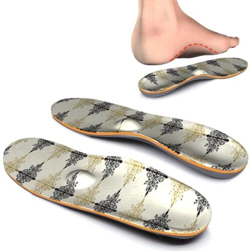 Wheat Pattern Flat Feet Fasciitis Arch Support Insoles for Men Women Orthotic Shoe Inserts lighten Foot Pain iFitna