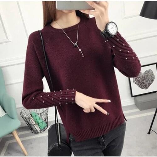 New Women Sweaters And Pullovers Autumn Winter Long Sleeve Solid Pullover Female Casual Knitted Sweater