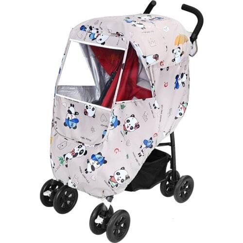 Baby Stroller Rain Cover Universal Cold Protection Rain Cover Baby Carriage Raincoat Eva