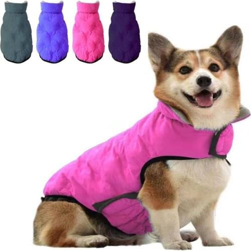Pet Dog Thicken Winter Clothes Small Dogs Cat Warm Cotton Jacket Padded Vest Jacket Puppy Chihuahua Yorkie Outfit Costume Coat