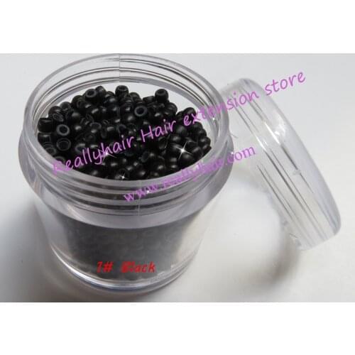 1000pcs/bottle silicone nano ring/micro nano bead with silicone line 7 Color options for nano tip hair