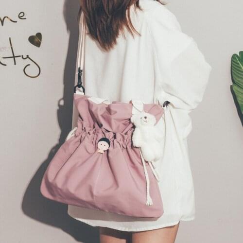 2021Cloth Totes Casual Shoulder Bag Cotton Drawstring Shopping Women Eco Reusable Shopper Bags Women Ladies Casual Shoulder Bag