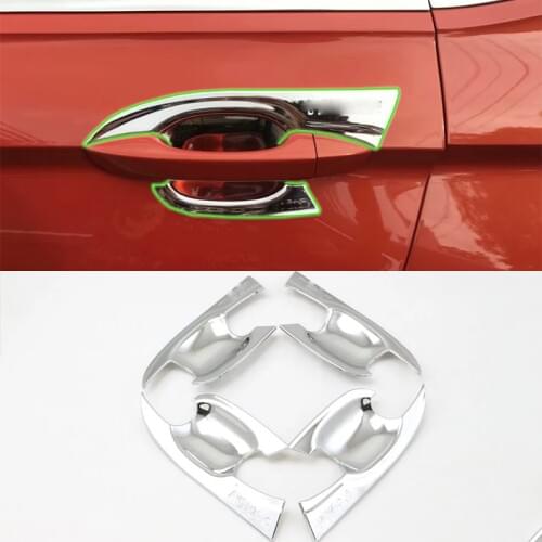 Car Accessories Exterior Decoration ABS Chrome Door Handle Bowl Cover Trim With For Volkswagen Tiguan L 2016 Car Styling
