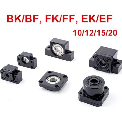 BK10 BF10 BK12 BF12 BK15 BF15 BK20 BF20 FK10 FF10 FK12 FF12 FK15 FF15 EK10 EK12 for SFU1204 SFU1605 SFU2005 Ball Screw Support