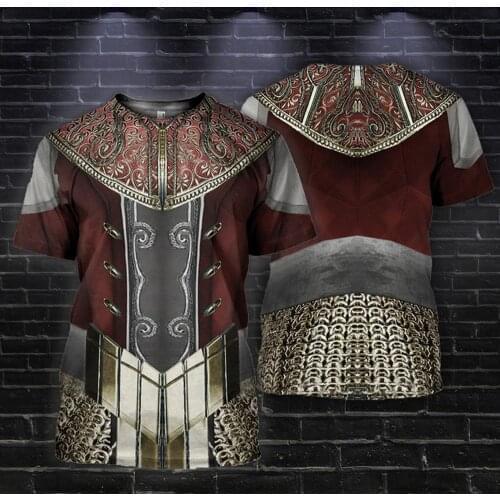Knight Armor 3D printed t shirt Knights Templar cosplay Short sleeve shirt summer women men Halloween T-shirt Drop shipping