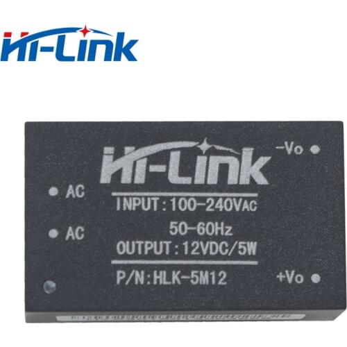 Hi-Link Hot Selling AC DC Power Supply Module 220V to 12V 5W HLK-5M12 Original